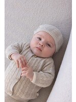 Feetje Vestje gebreid - The Knits taupe melange