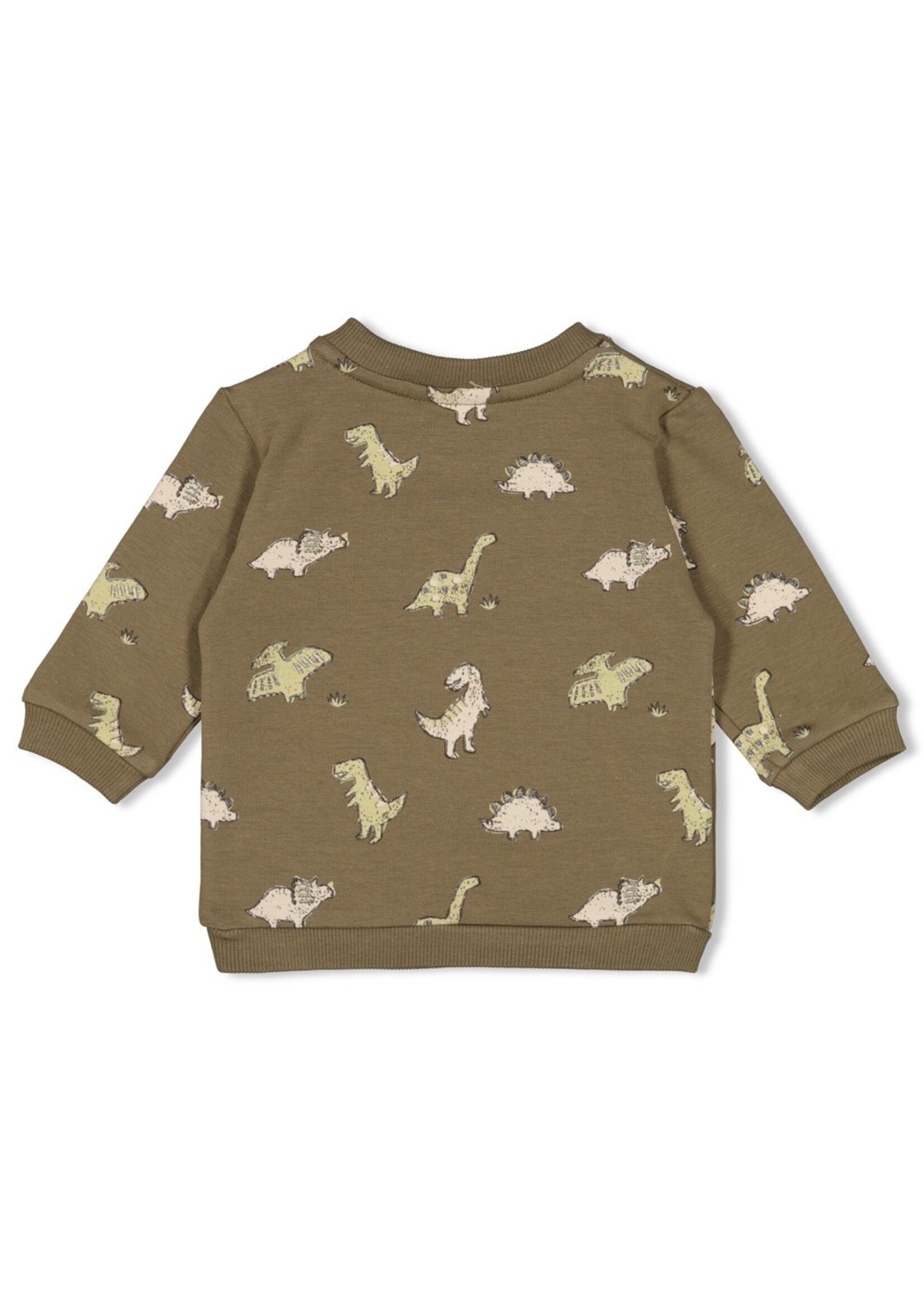 Feetje Sweater AOP - Rawrsome - Olijf