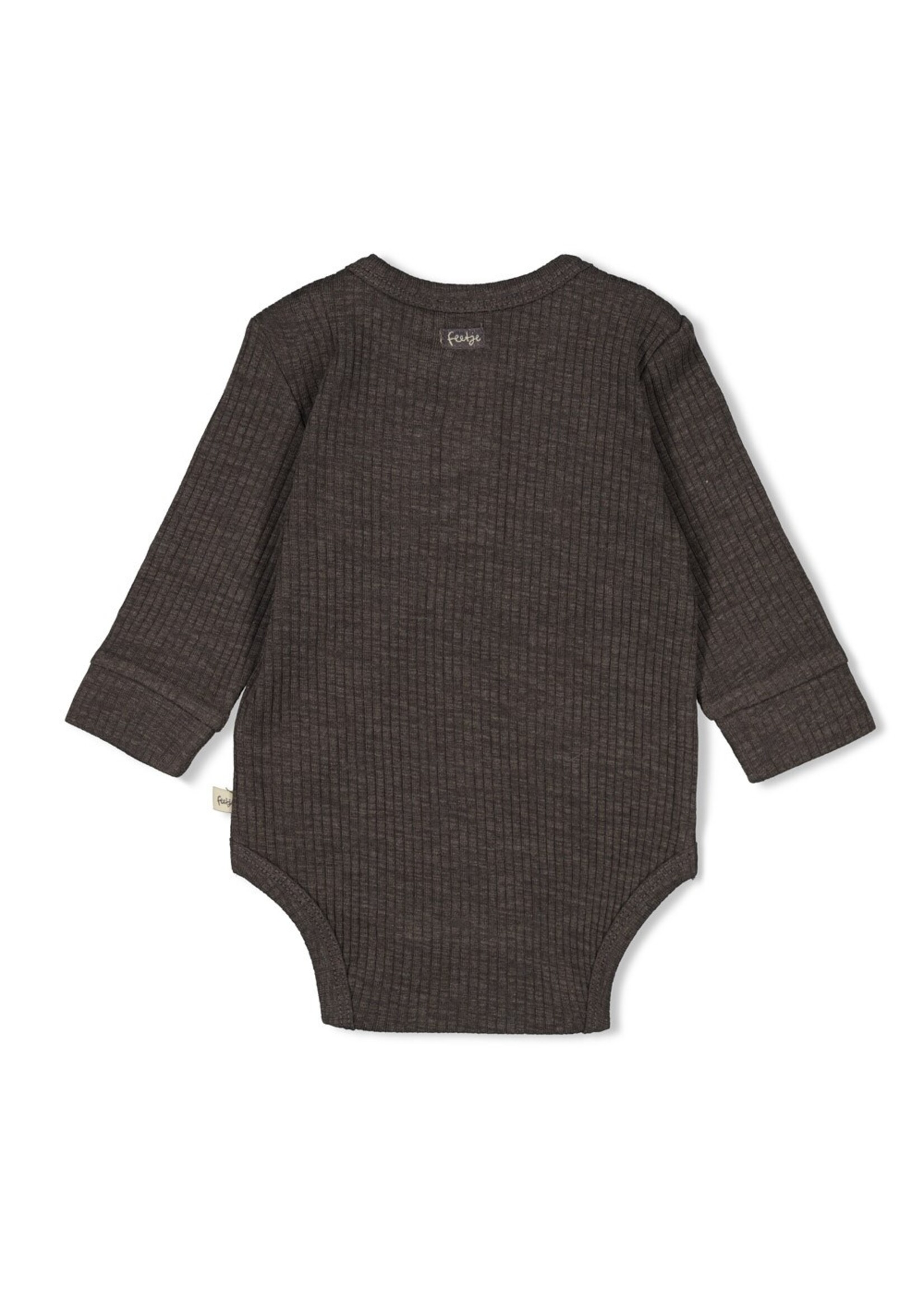 Feetje Romper Rib - Rawrsome - Antraciet Melange
