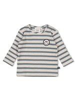 Feetje Longsleeve rib met streep - Let’s Go Petrol