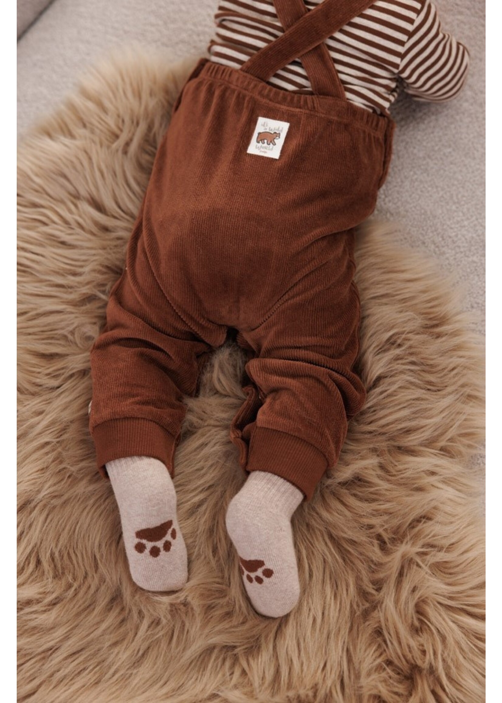 Feetje Sokken - Wild World Taupe Melange