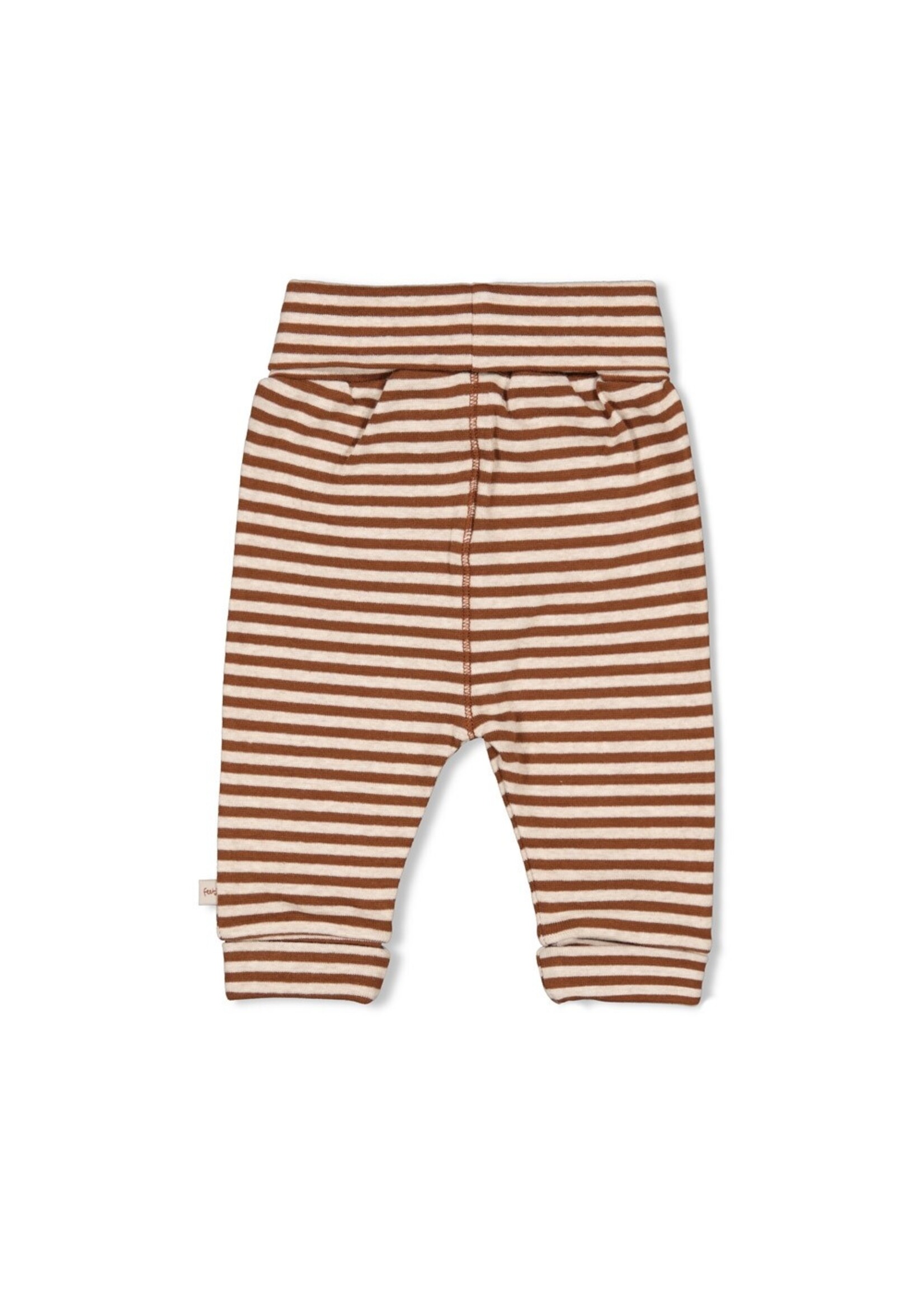 Feetje Broek Streep - Wild World Bruin