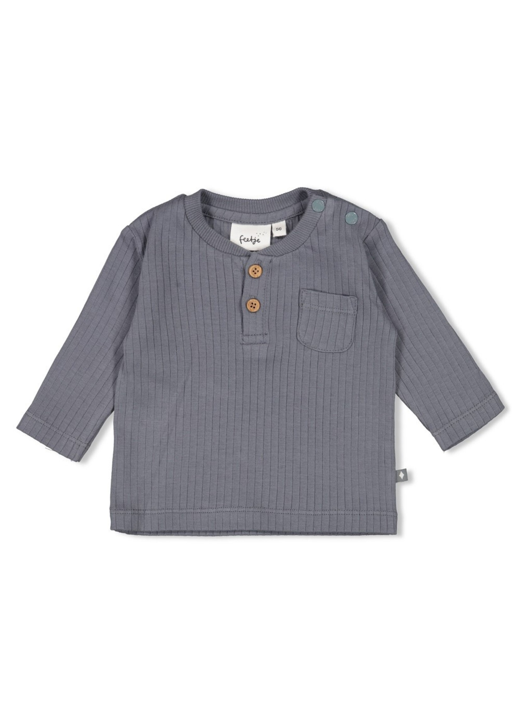 Feetje Longsleeve Rib - Howdy Blauw