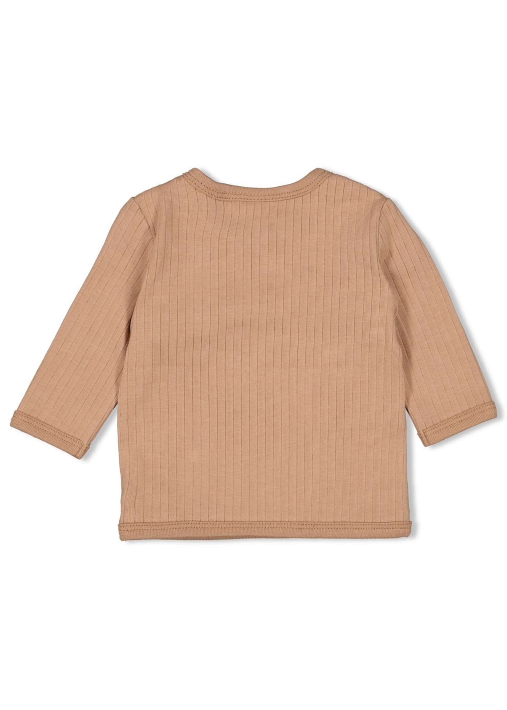 Feetje Overslagshirt Rib - Howdy Hazelnoot