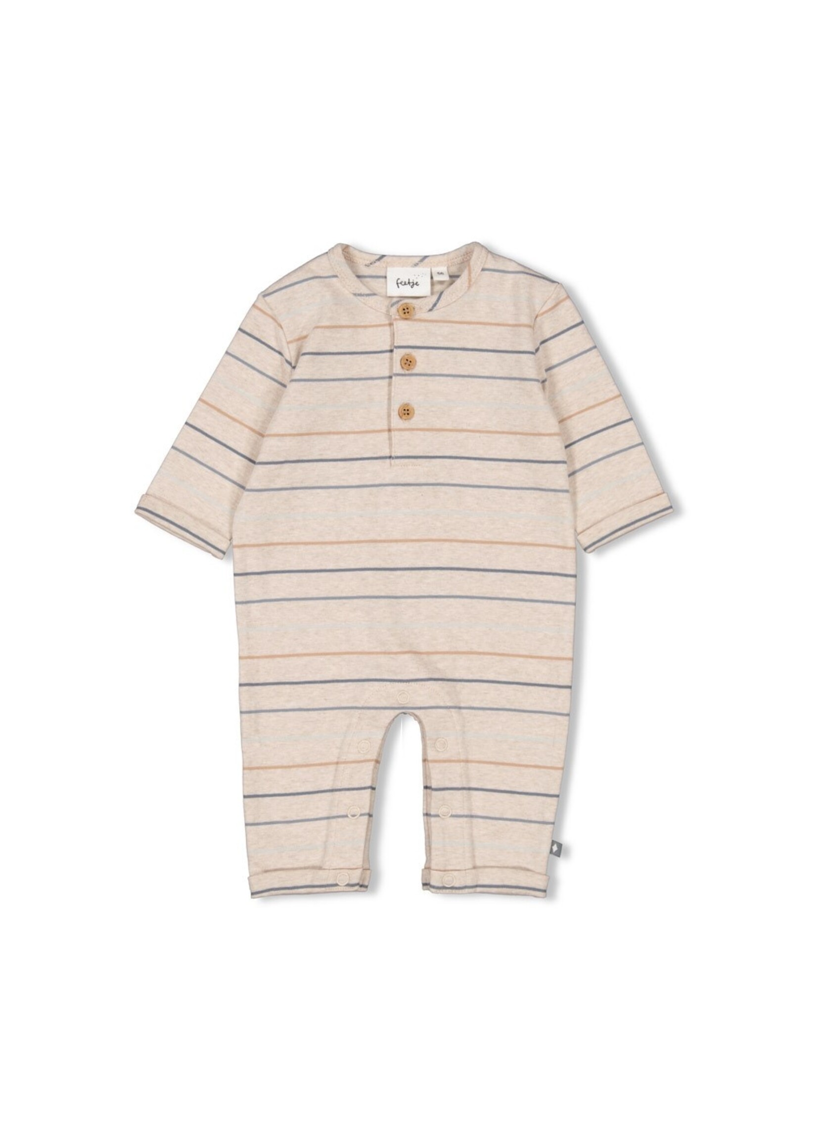 Feetje Pak Streep - Howdy Taupe Melange