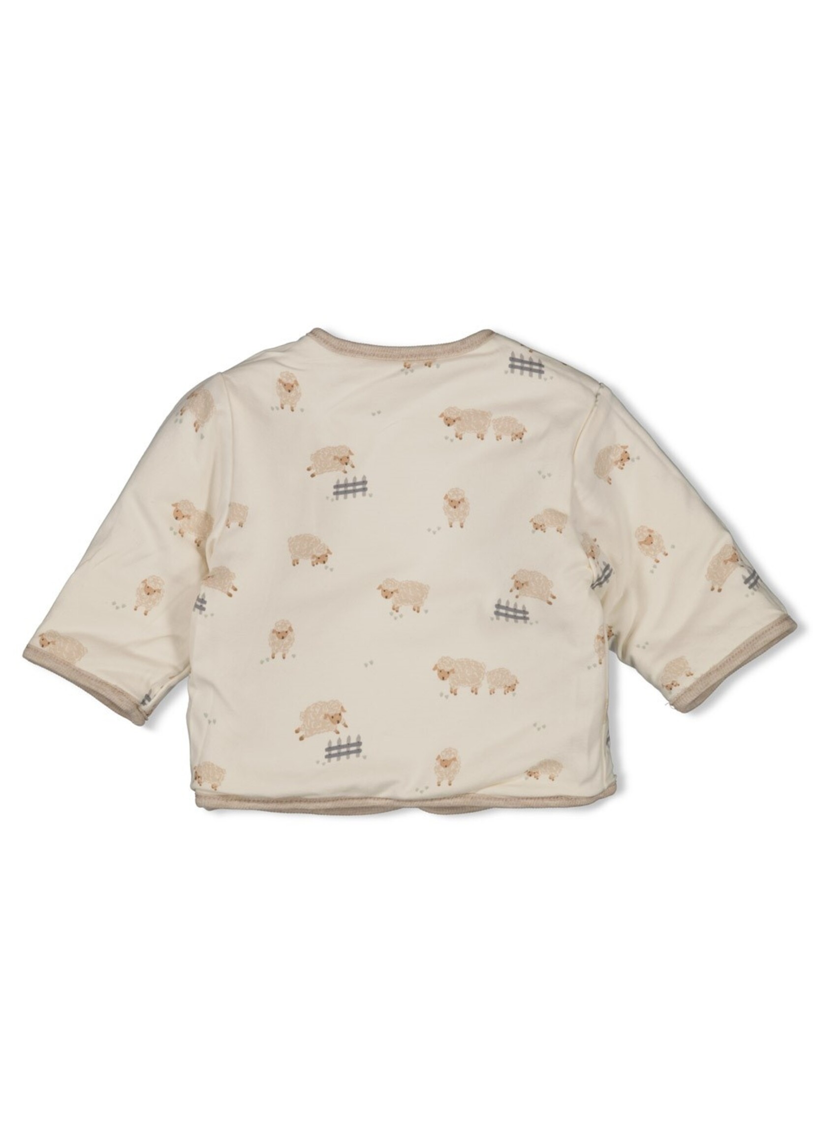 Feetje Omkeerbaar Jasje - Sleepy Sheepy Taupe Melange