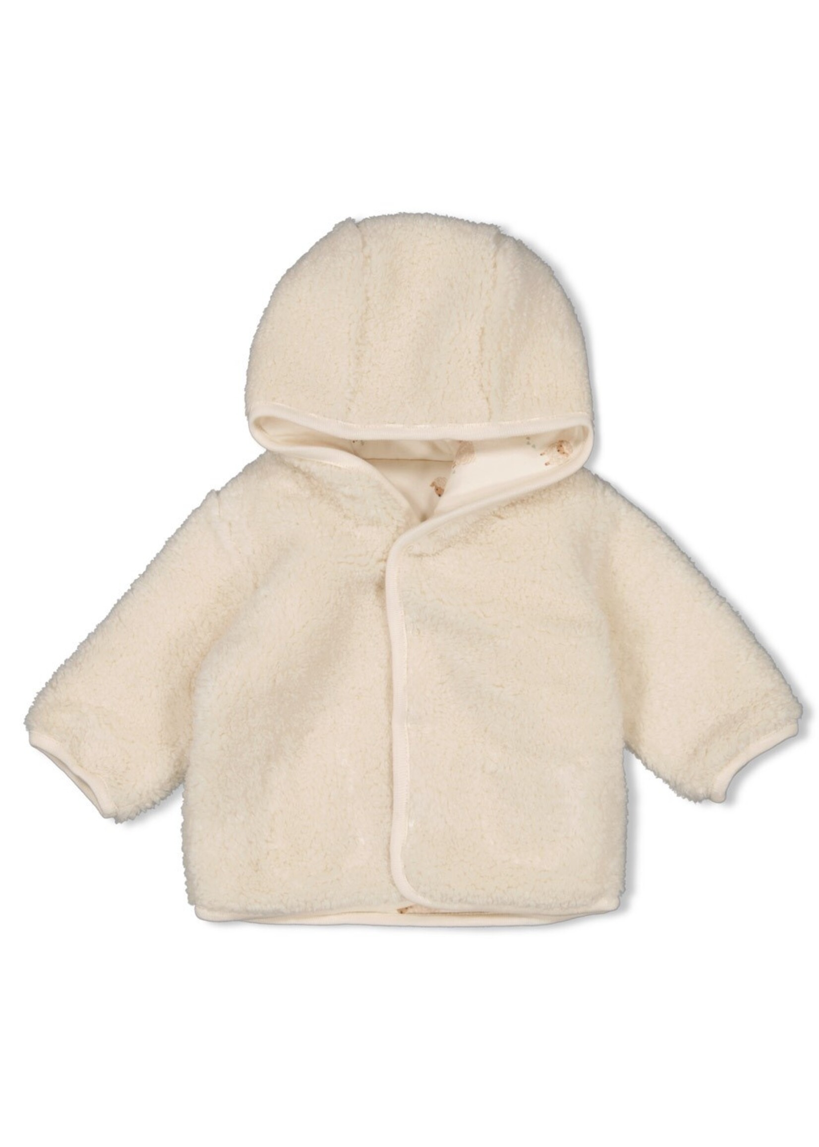 Feetje Omkeerbaar Teddy Jasje Met Capuchon - Sleepy Sheepy Creme