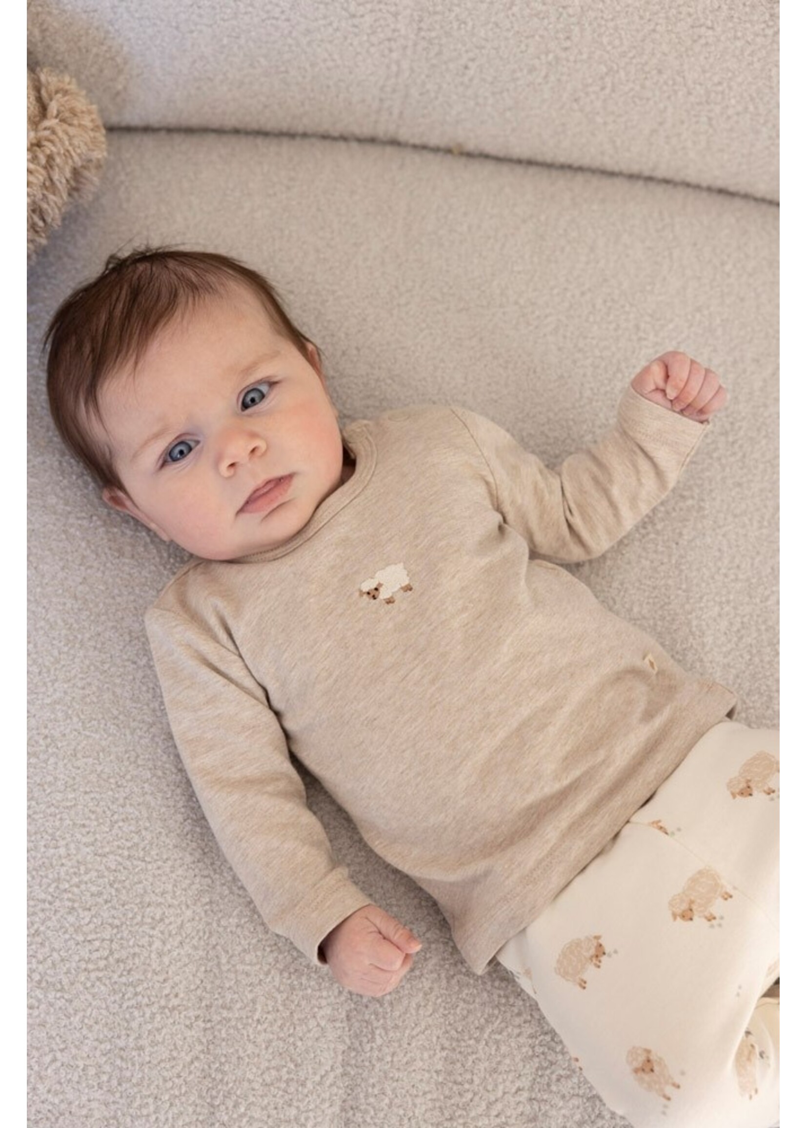 Feetje Longsleeve - Sleepy Sheepy Taupe Melange