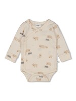 Feetje Wikkelromper AOP - Sleepy Sheepy Creme