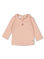 Feetje Longsleeve Pointelle Rib - Woodland Bloom Roze