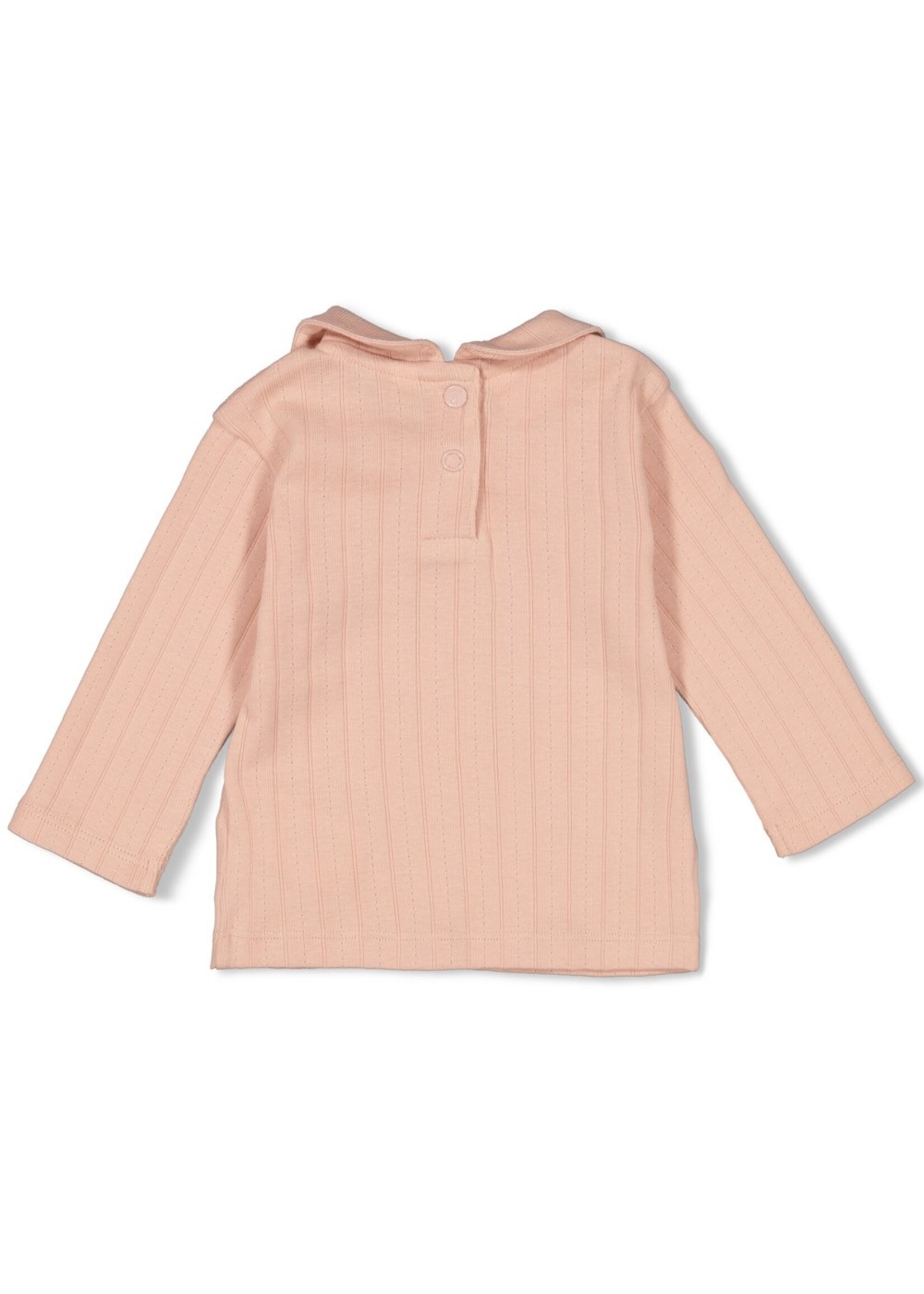 Feetje Longsleeve Pointelle Rib - Woodland Bloom Roze