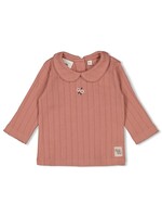 Feetje Longsleeve Pointelle Rib - Woodland Bloom Mauve