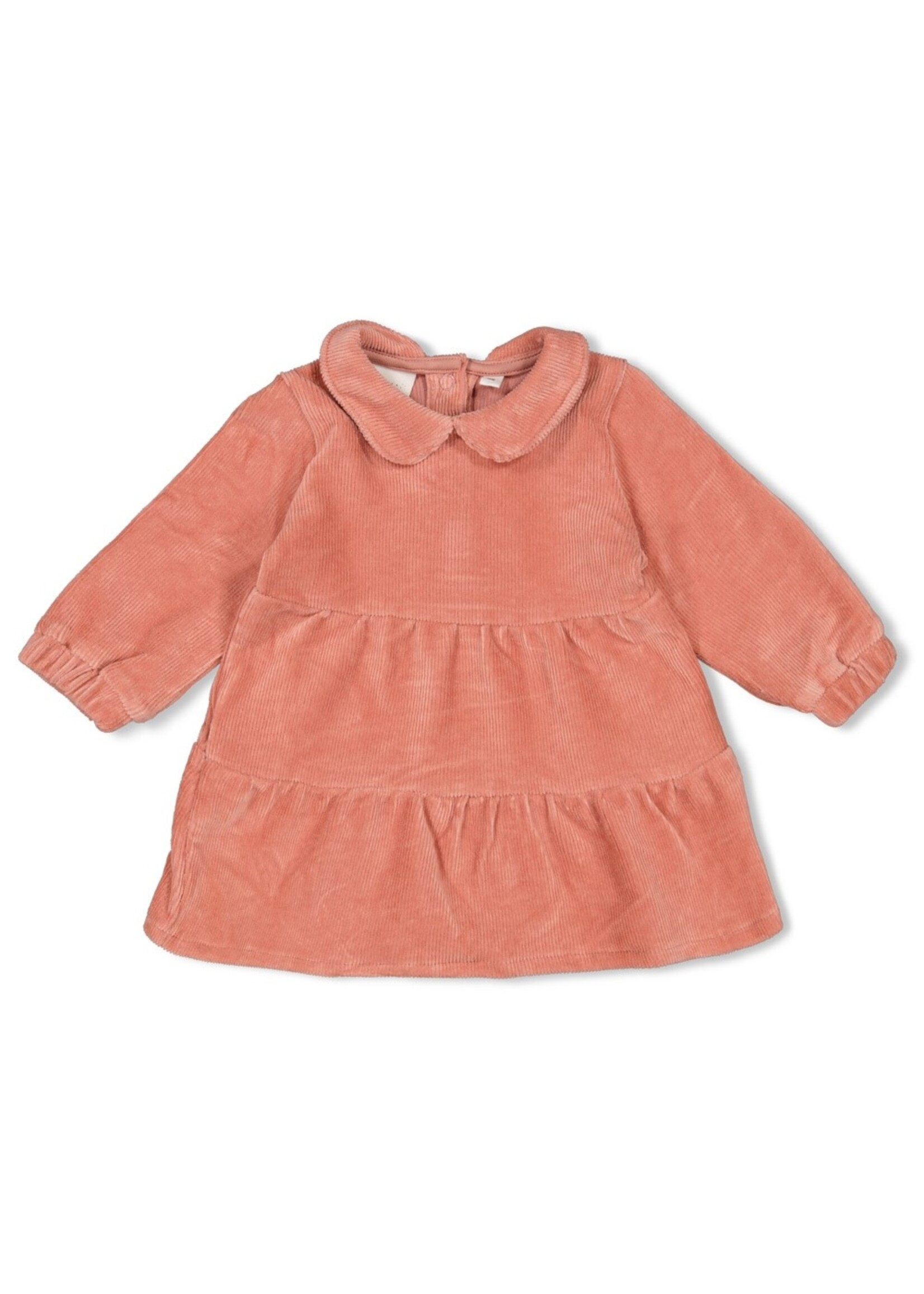 Feetje Jurk Velours Rib - Woodland Bloom Mauve