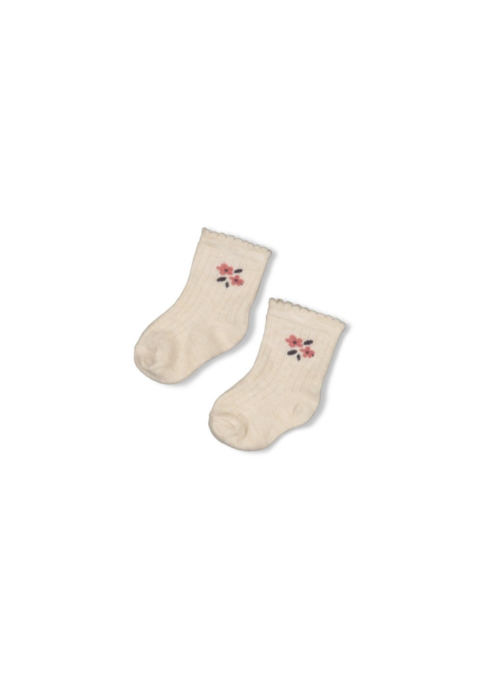Feetje Sokken - Woodland Bloom Offwhite Melange