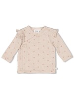 Feetje Overslagshirt Rib AOP - Morning Sun Taupe Melange