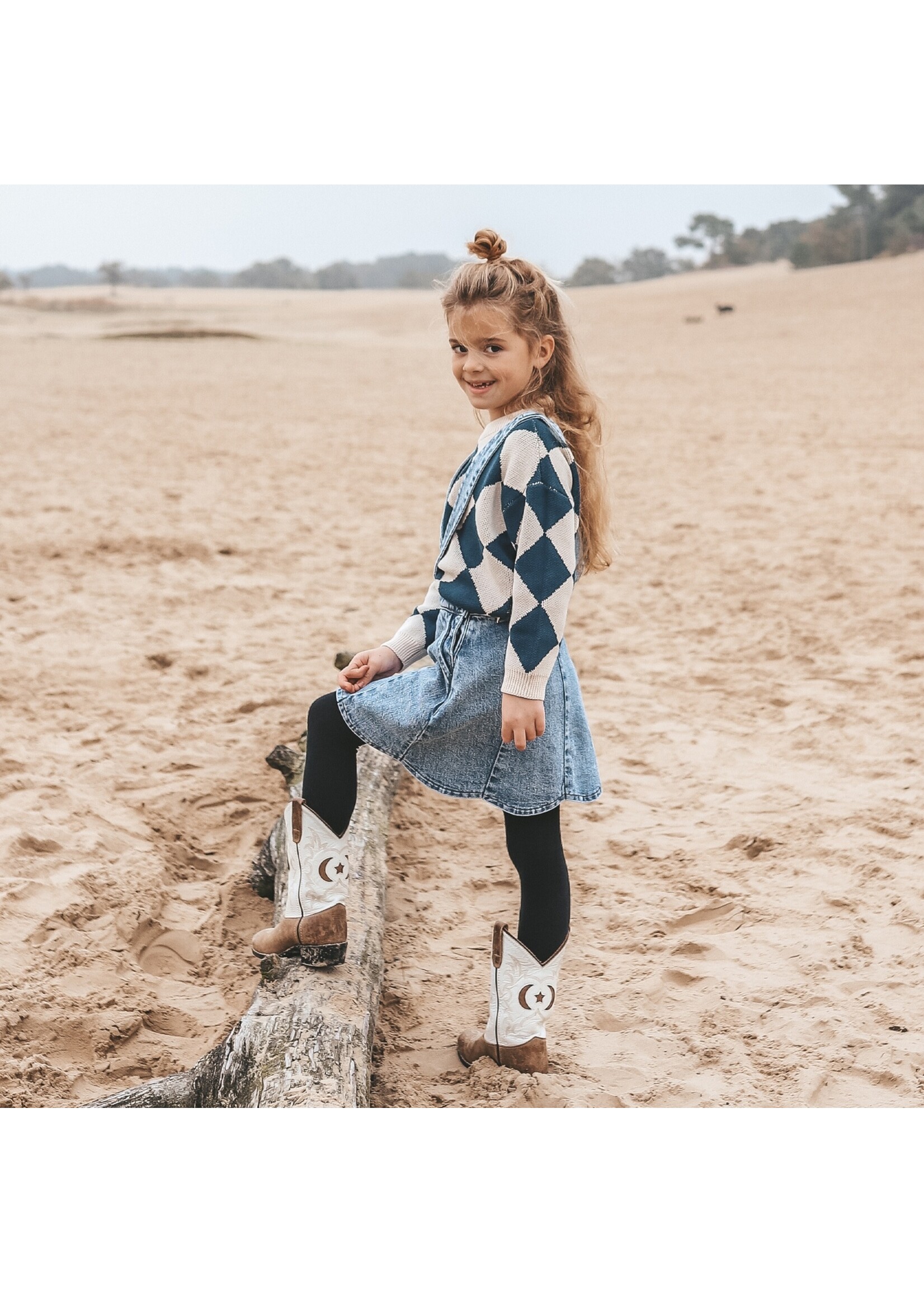Your Wishes Stripe Knit - Chunky Sweater Tapioca