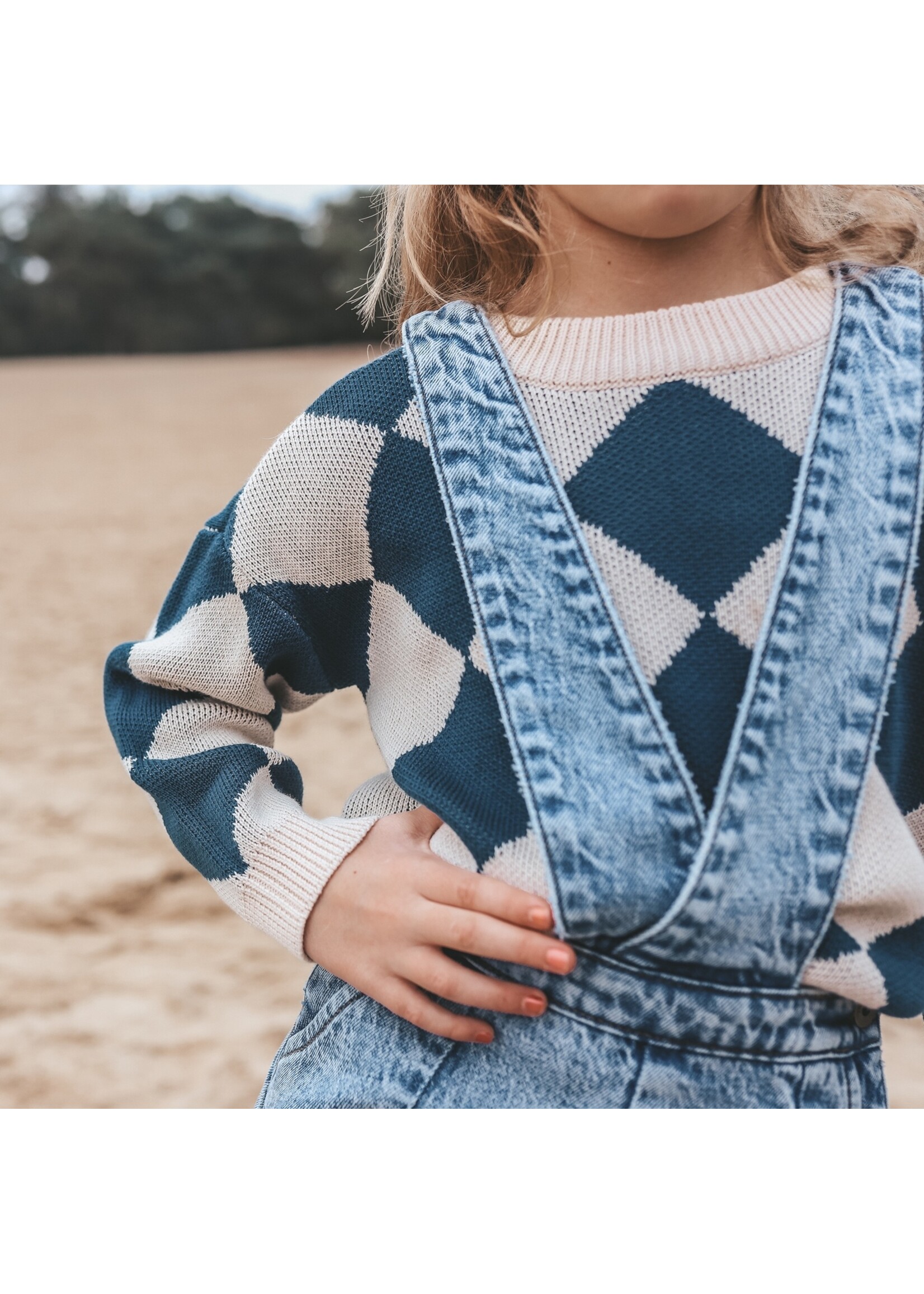Your Wishes Stripe Knit - Chunky Sweater Tapioca