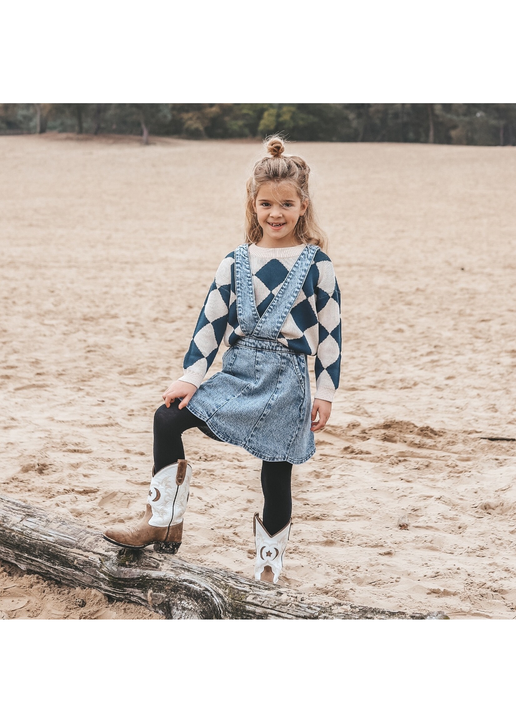 Your Wishes Stripe Knit - Chunky Sweater Tapioca