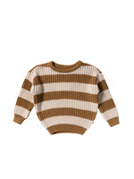 Your Wishes Stripe Knit - Chunky Sweater Smoke Grey