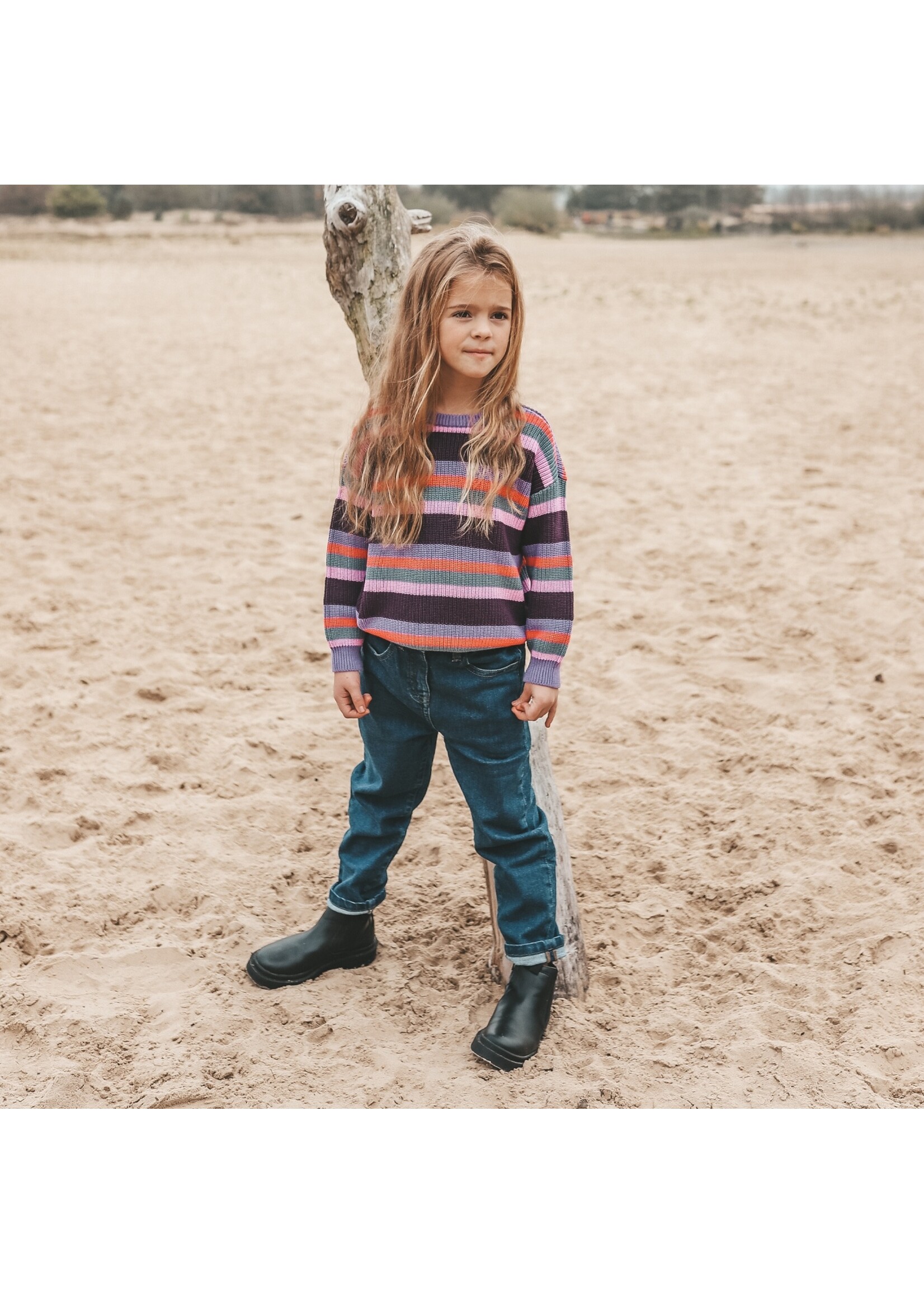 Your Wishes Stripe Knit - Chunky Sweater Daybreak