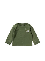 Your Wishes How You Doin’ - Oversized Cuffed Longsleeve Bronze Green