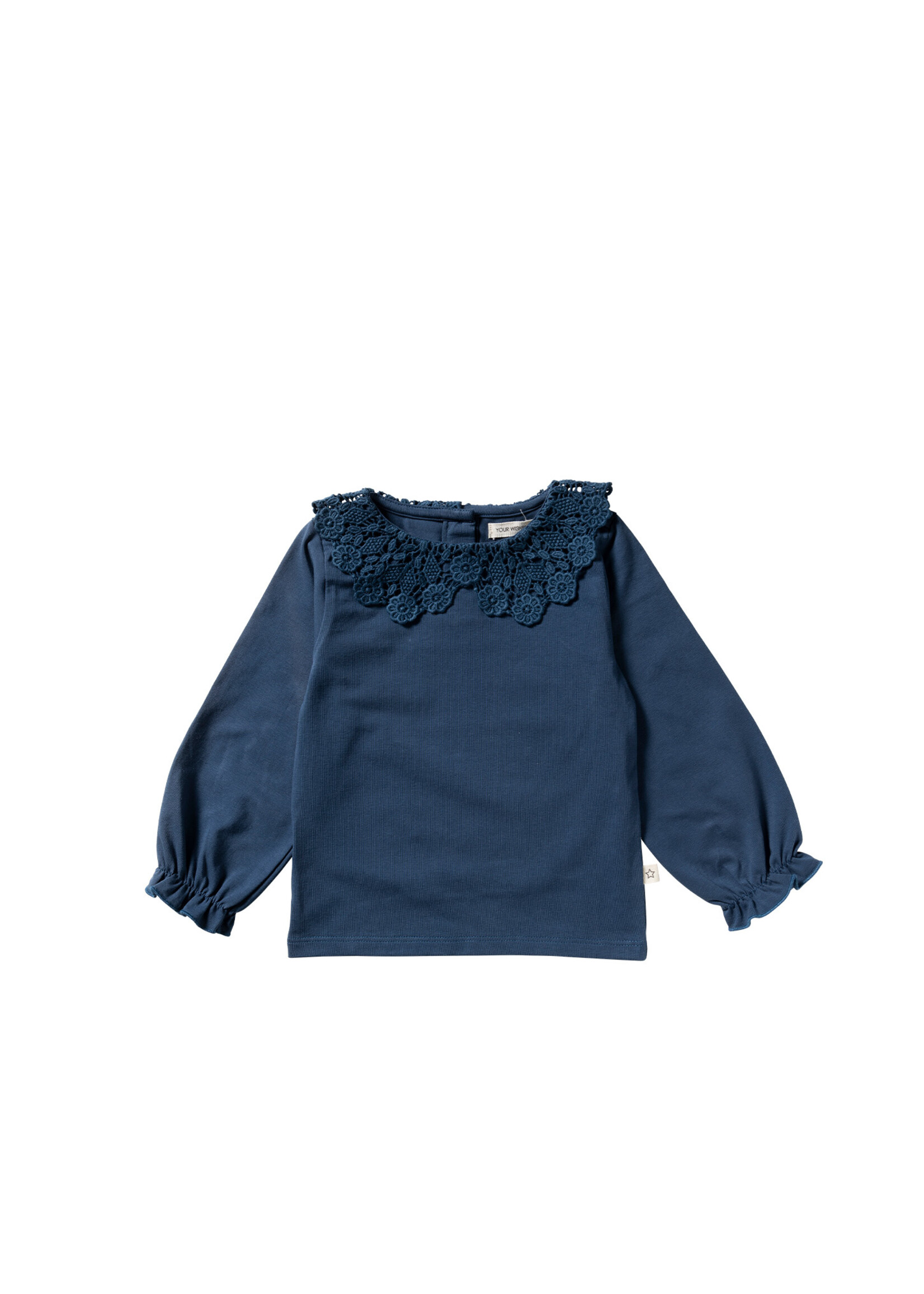 Your Wishes Frenck Knit - Crochet Longsleeve Blue Wing Tale