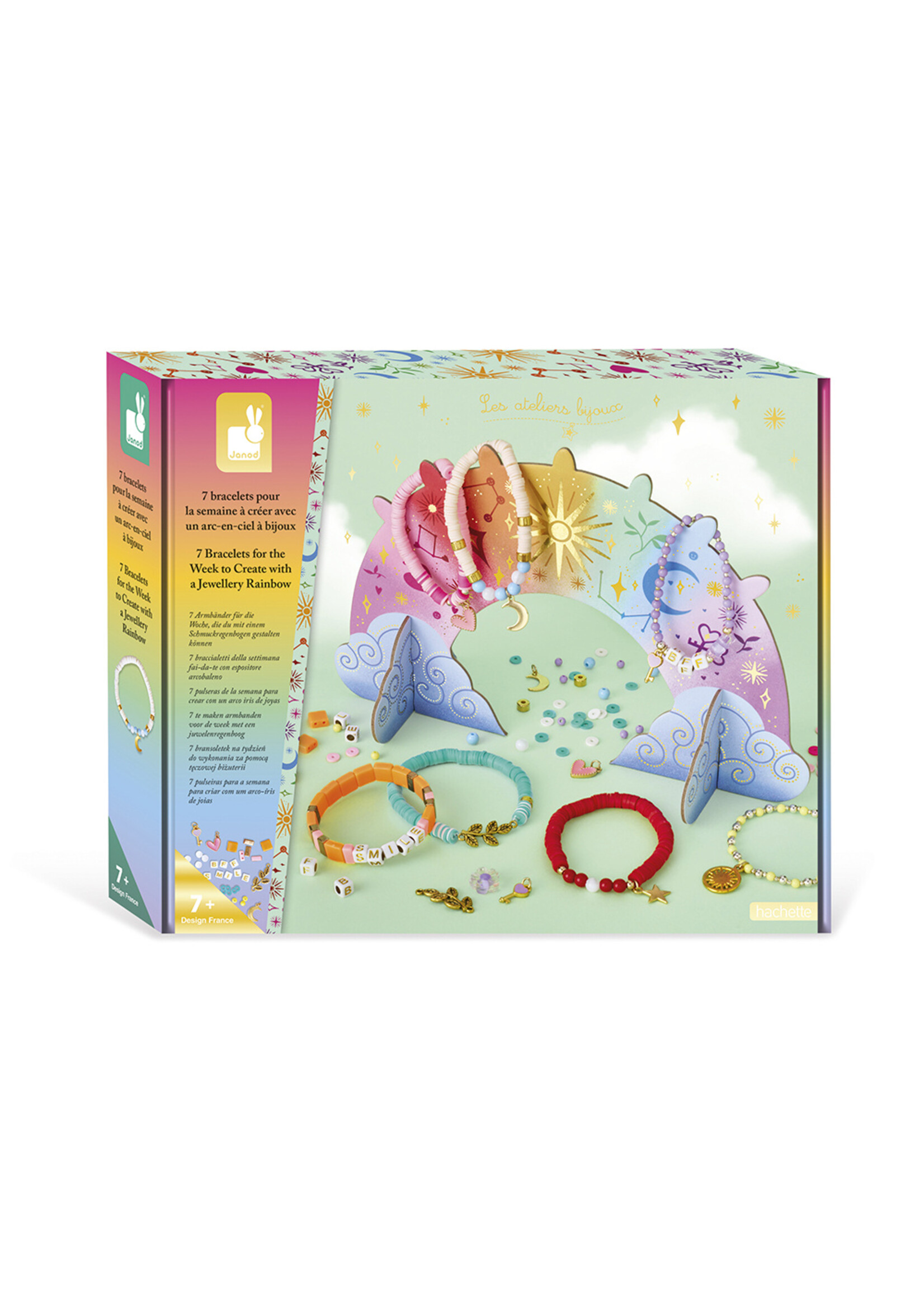 Janod Janod Atelier Bijoux - 7 sieraden met regenboog