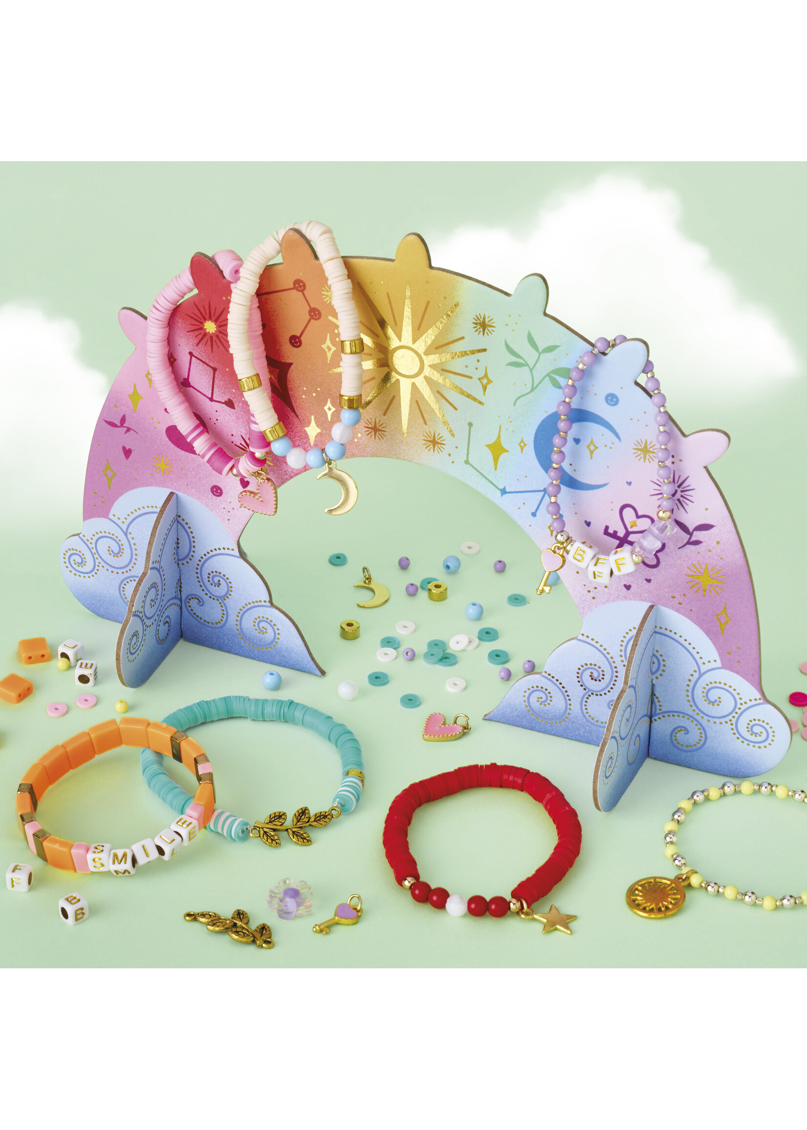 Janod Janod Atelier Bijoux - 7 sieraden met regenboog