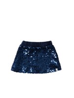 Your Wishes Sequin - Velvet skirt Insignia blue