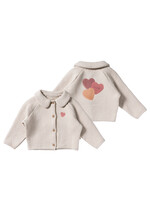 Your Wishes Quilted jersey - Cardigan Oyster gray