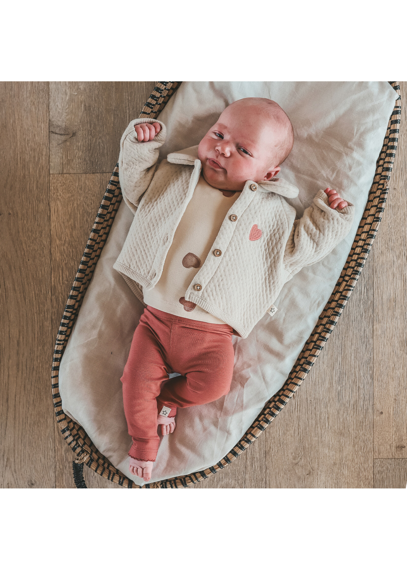 Your Wishes Quilted jersey - Cardigan Oyster gray
