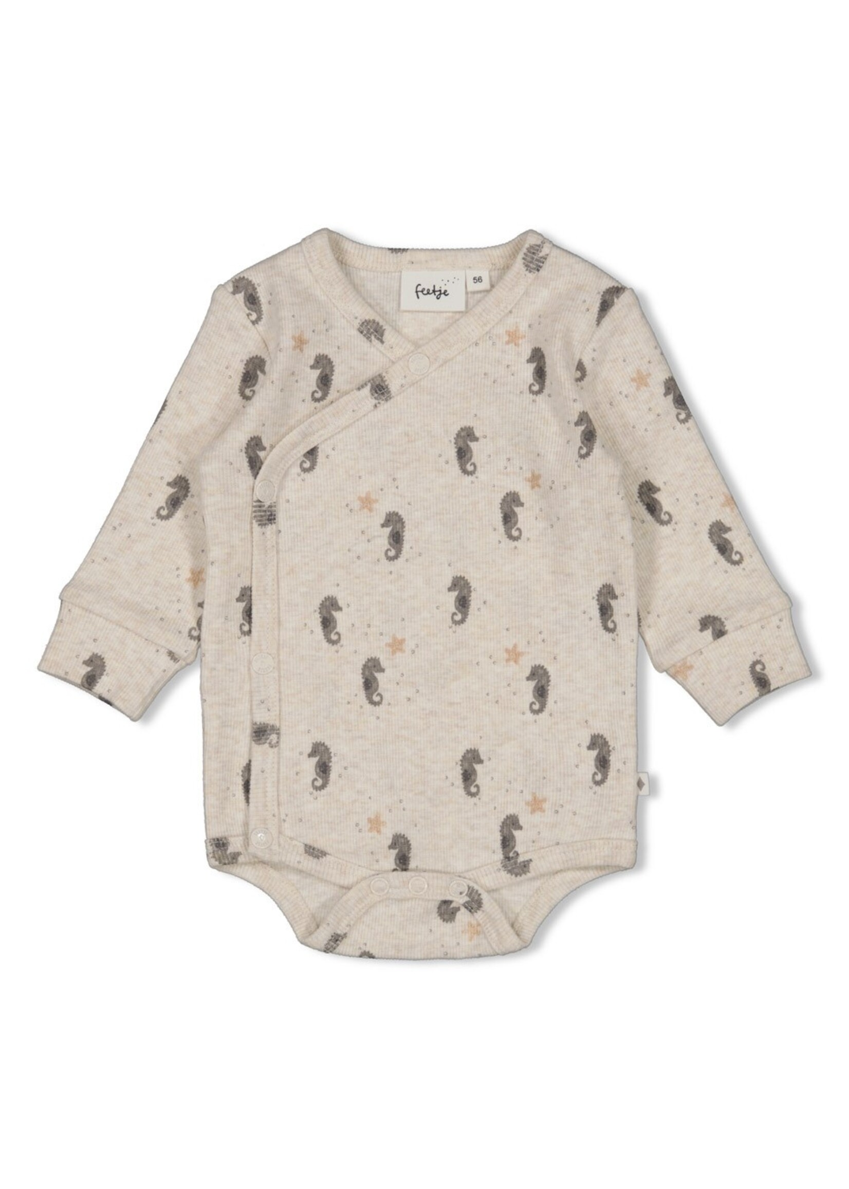 Feetje Wikkelromper Rib AOP - Sea Sweeties
