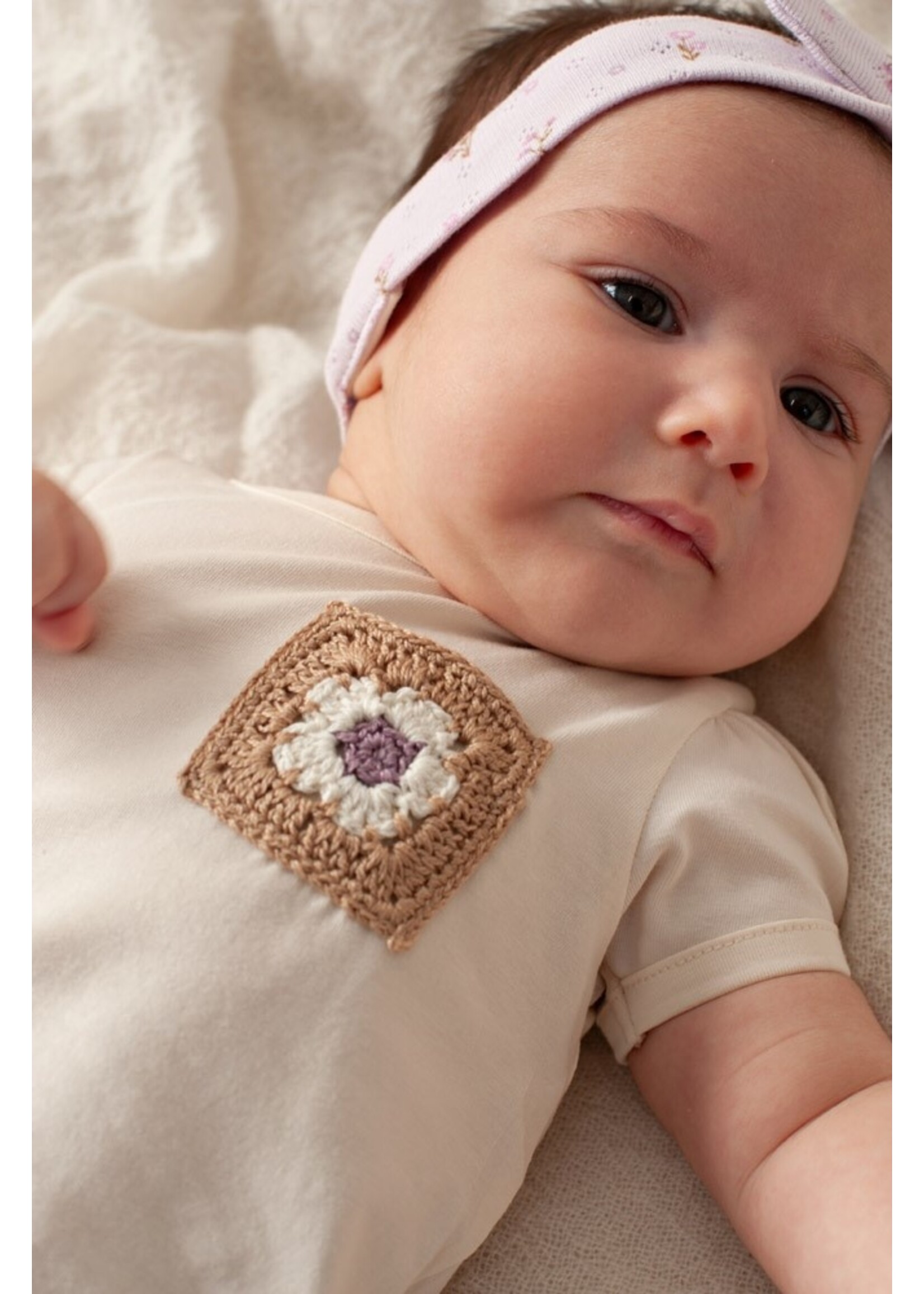 Feetje T-shirt Met Crochet Zakje - Flower Ranch