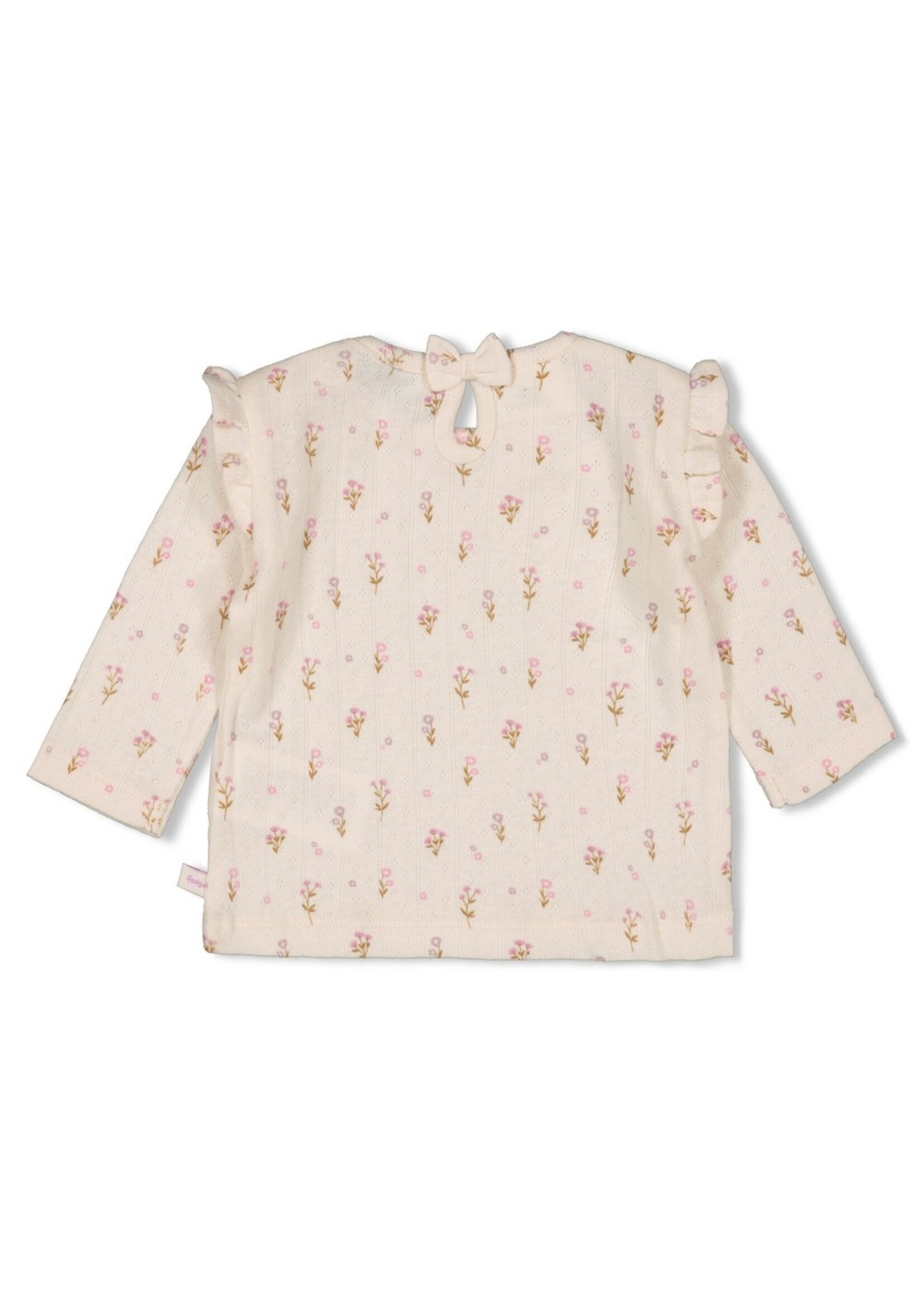 Feetje Longsleeve Pointelle Rib AOP - Flower Ranch