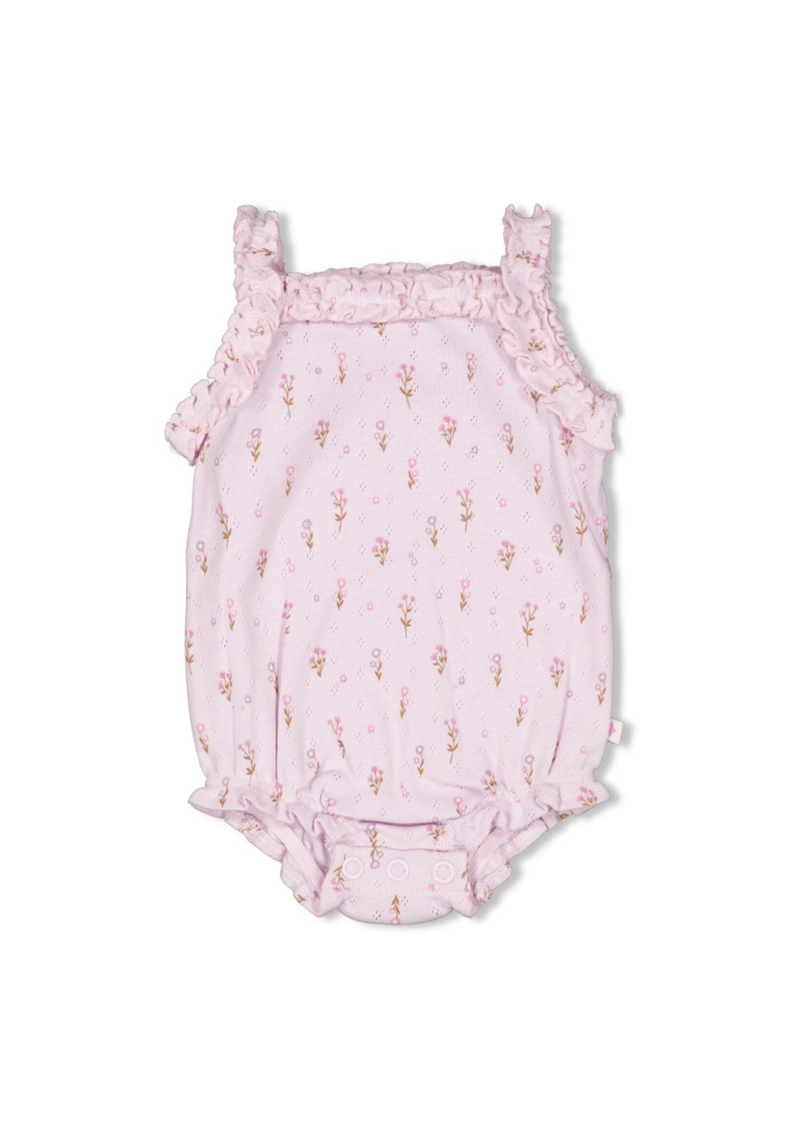 Feetje Romper Pointelle Rib AOP - Flower Ranch