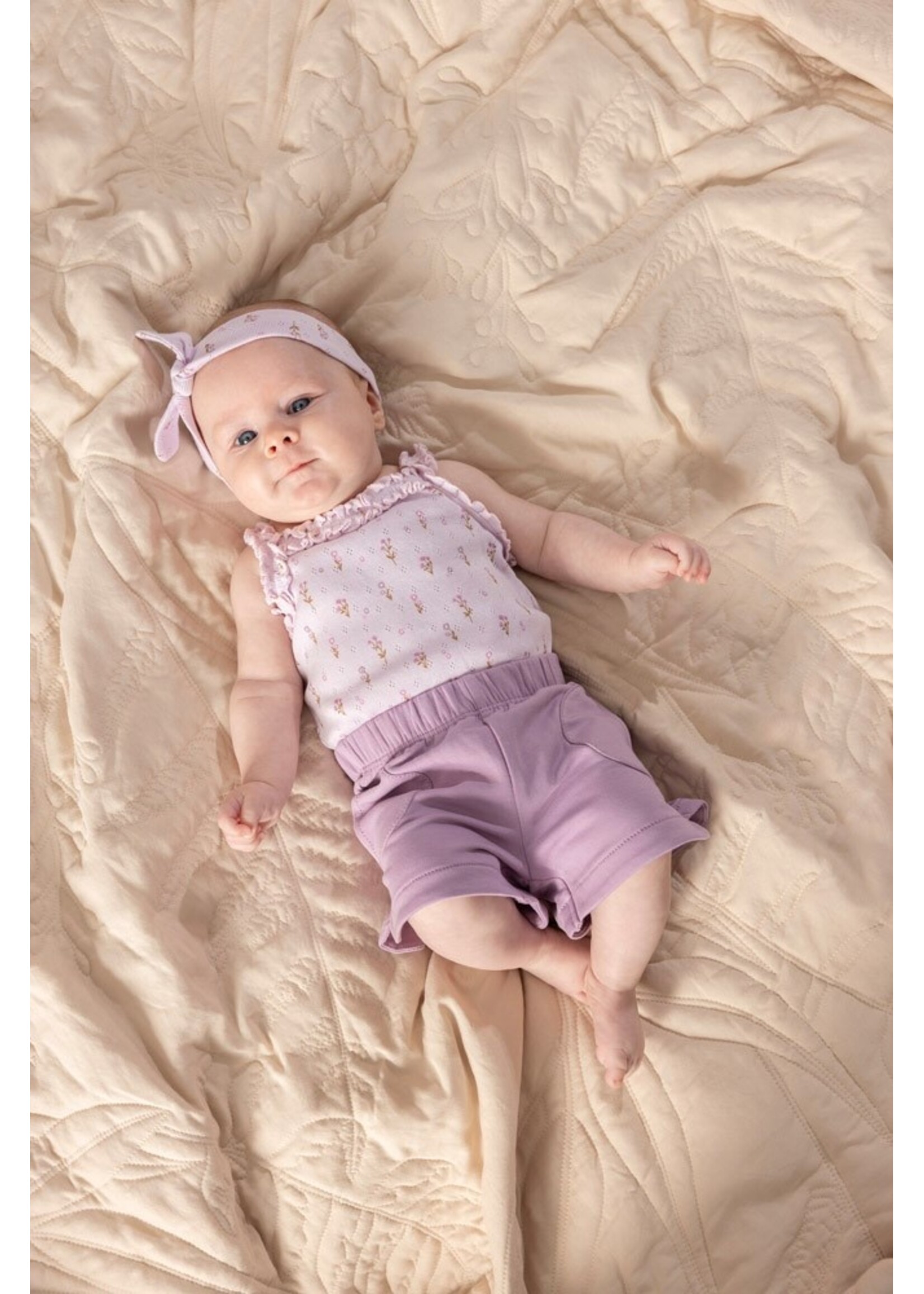 Feetje Romper Pointelle Rib AOP - Flower Ranch