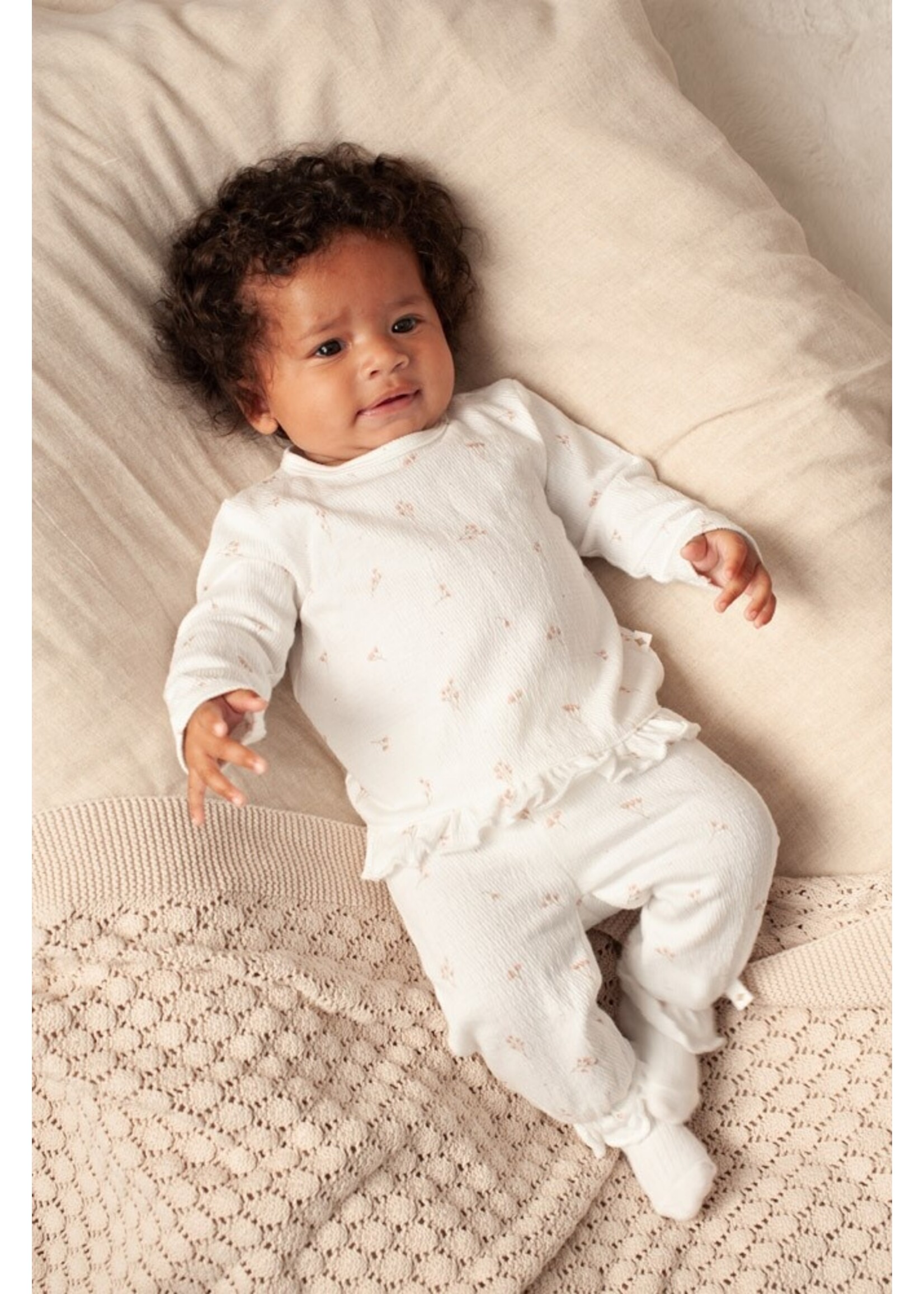 Feetje Broek Crinkle AOP - Delicate Flower