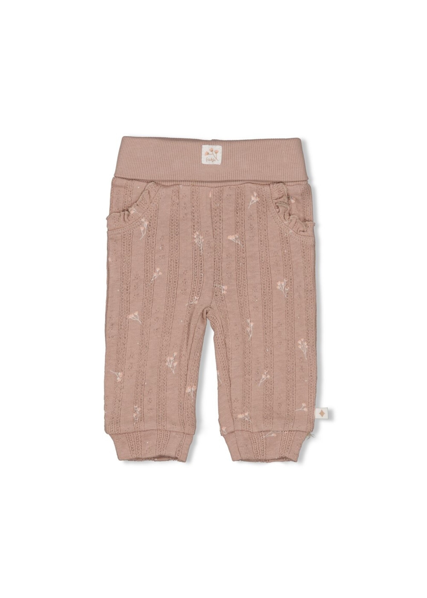Feetje Broek Pointelle Rib AOP - Delicate Flower