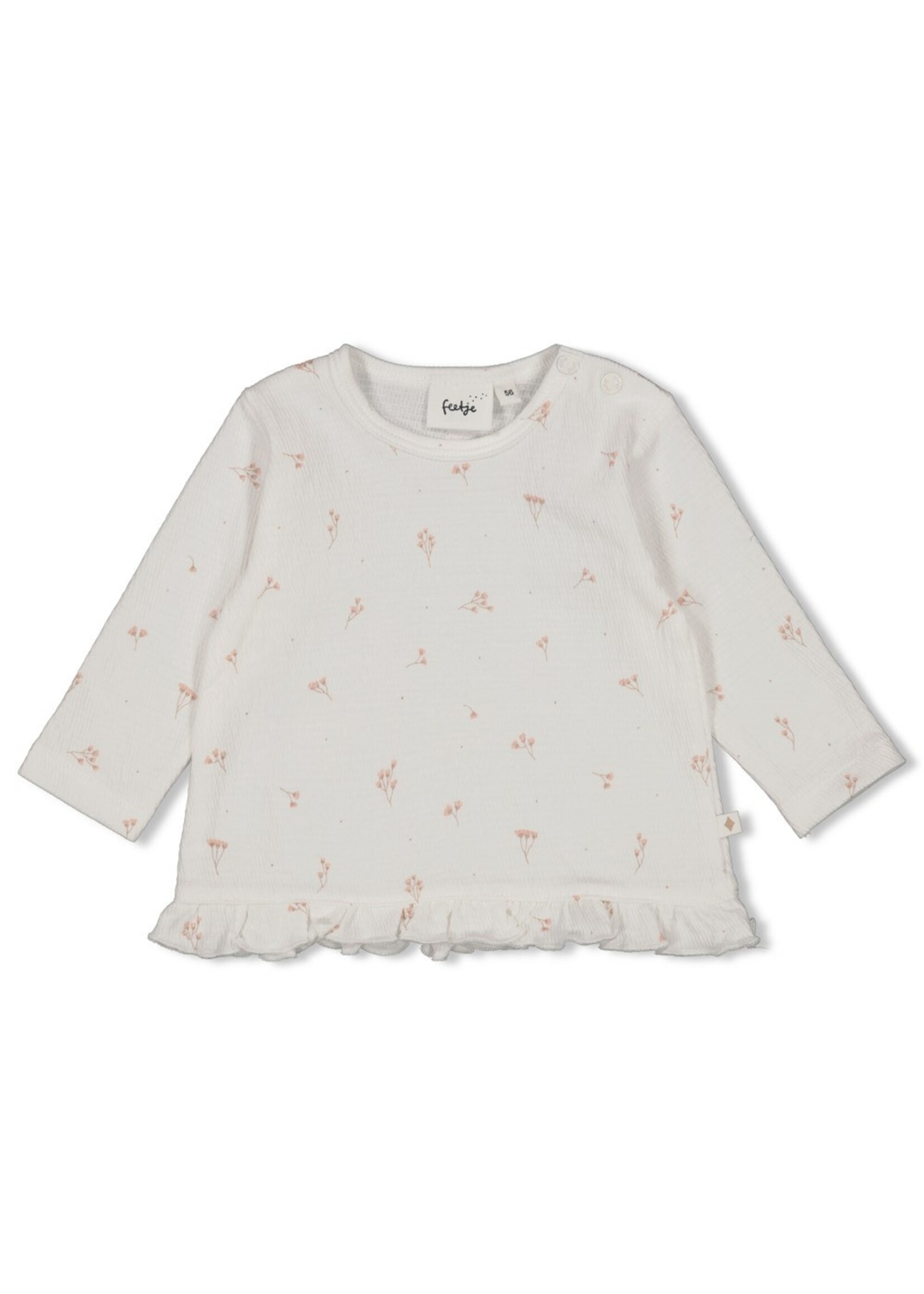 Feetje Longsleeve Ruches Crinkle AOP - Delicate Flower