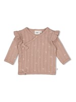 Feetje Overslagshirt Pointelle Rib AOP - Delicate Flower
