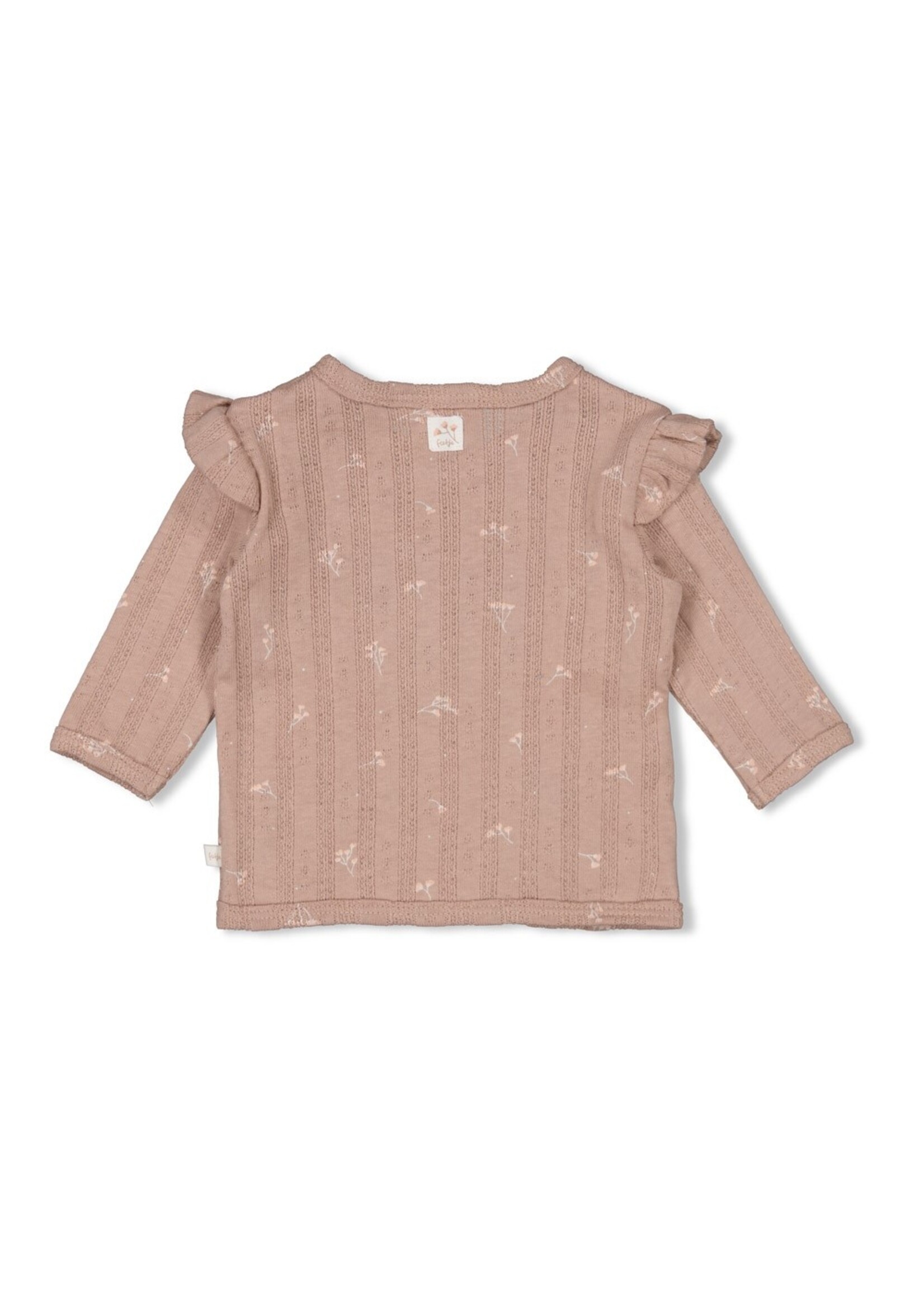 Feetje Overslagshirt Pointelle Rib AOP - Delicate Flower