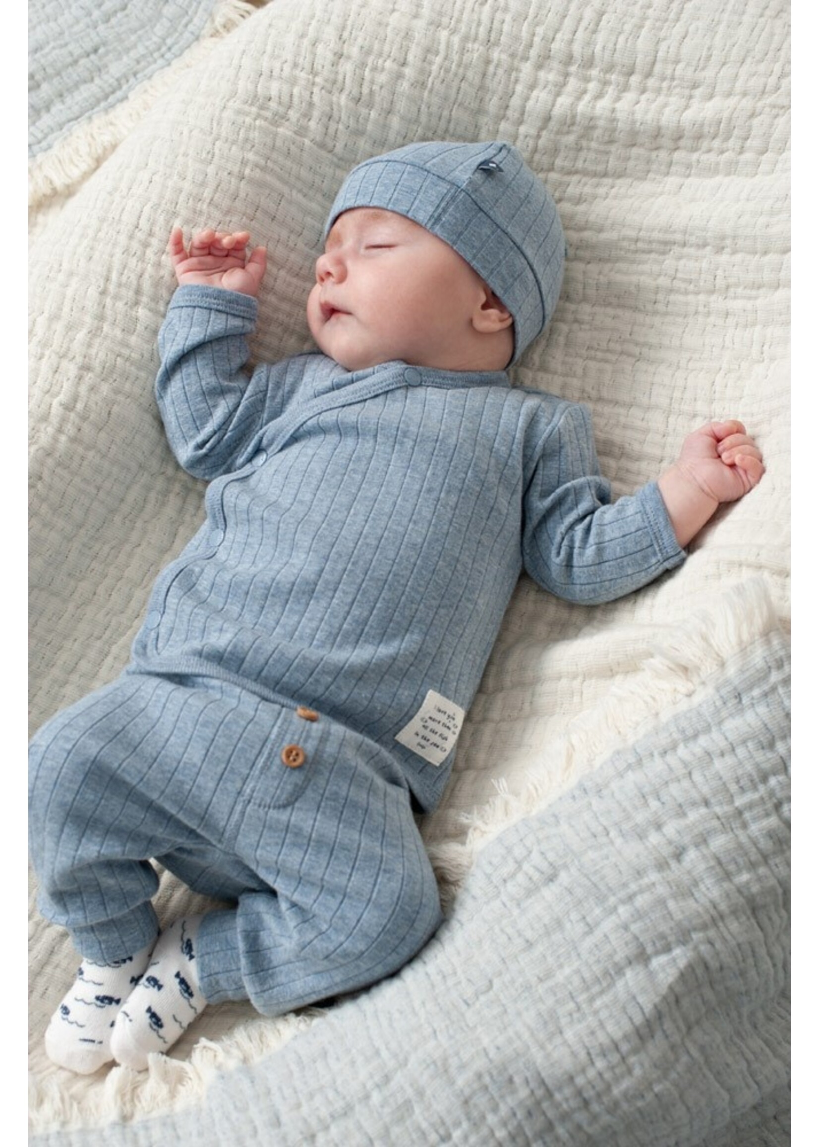 Feetje Broek Rib - Ocean Blue