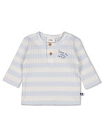 Feetje Longsleeve Rib Met Streep - Blue Ocean