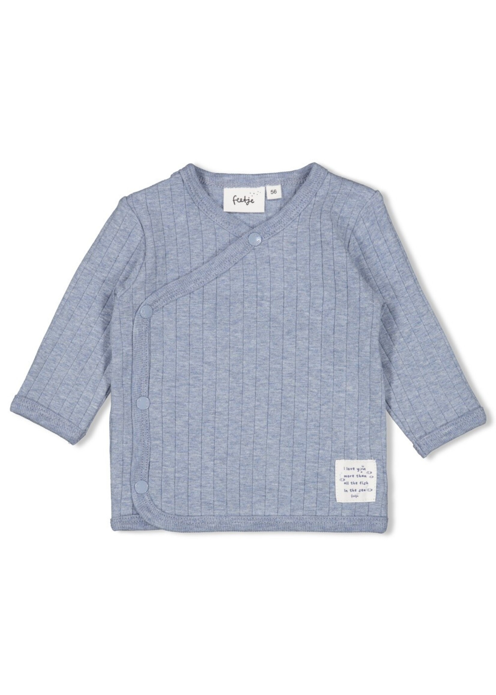 Feetje Overslagshirt Rib - Blue Ocean