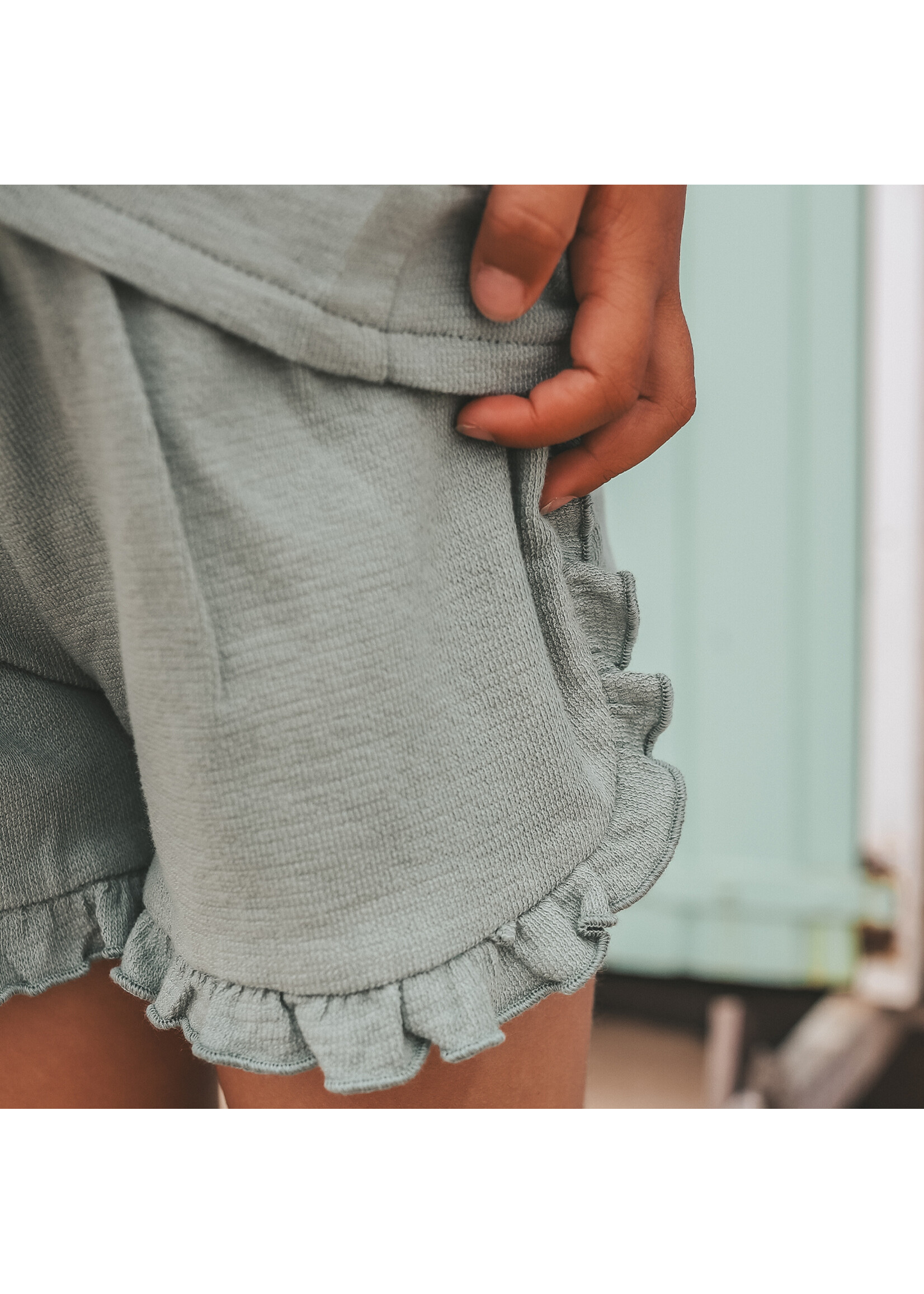 Your Wishes Ruffle shorts | Ocean