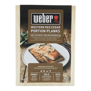 Weber Western Red Cedar houten rookplanken - set 4 stuks