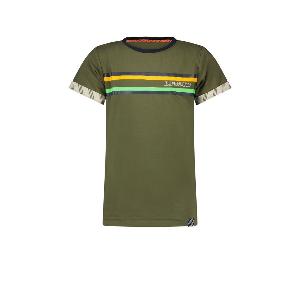B.Nosy B.Nosy | T-shirt Stripe - Army Green