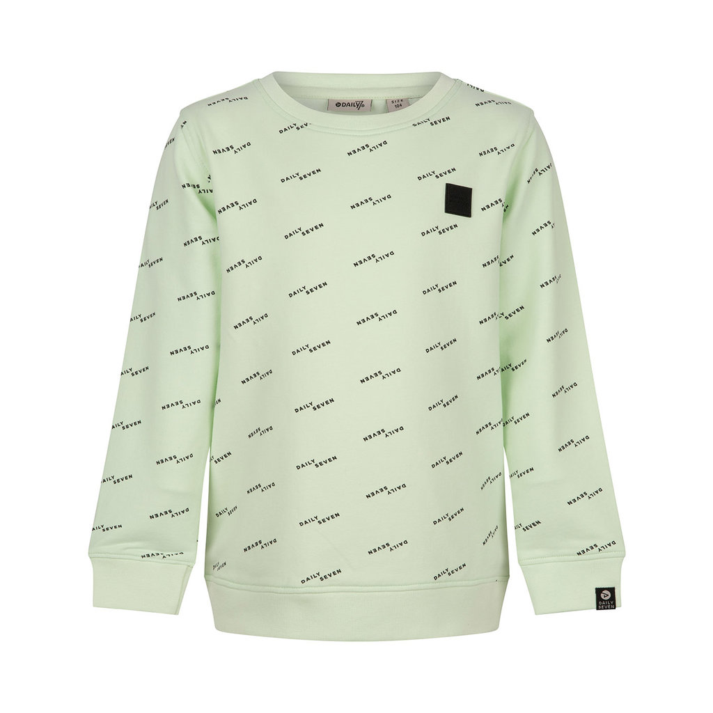 Daily7 Daily7 | Sweater Crewneck AOP - Spring Green