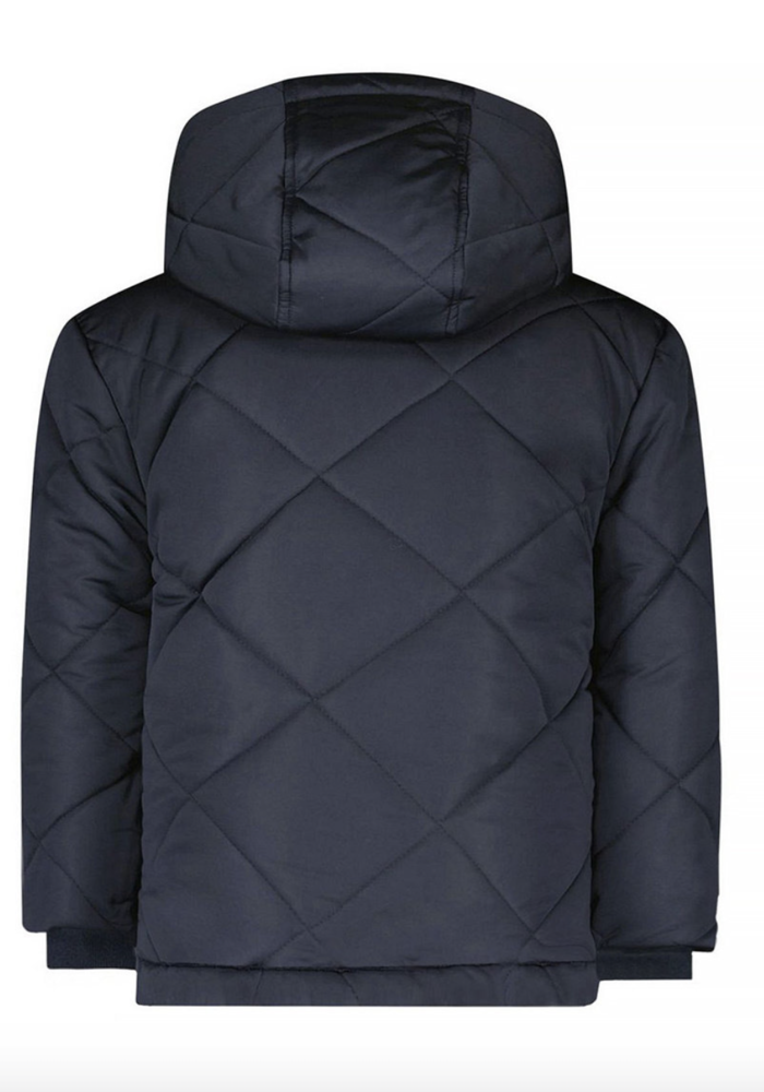 Mini boys diamant quilted jacket - Navy