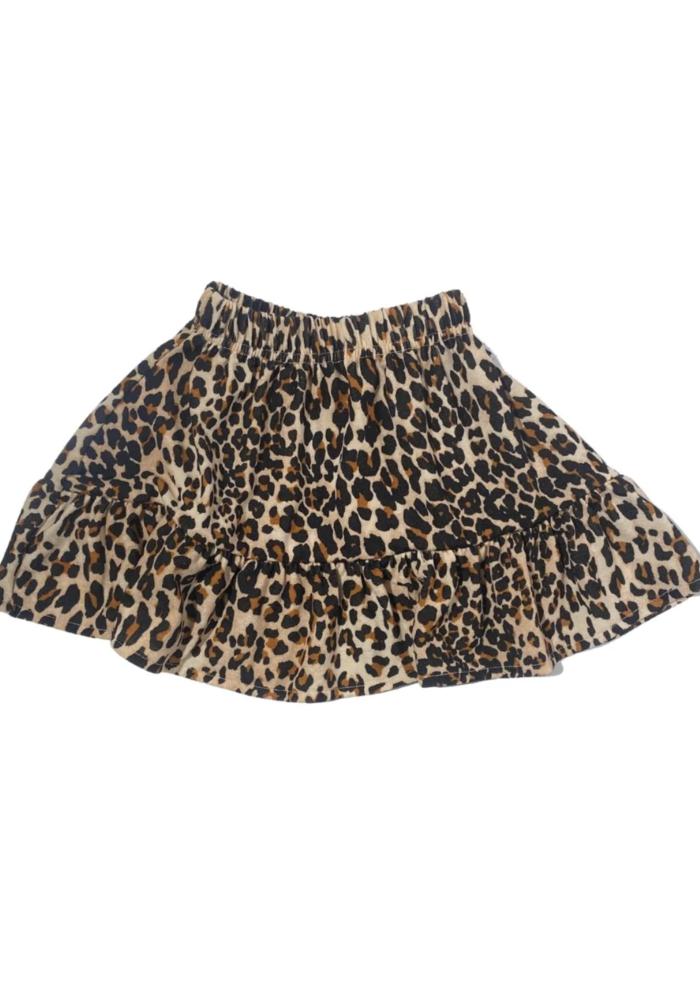 Short Volant Skirt - Leopard
